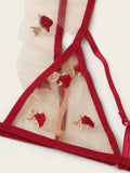 Sex Underwear Sexy Female Net Gauze Love Three Points Type Sex Suit Motidai-Outfit