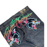 Year's Hot Gothic Y2K Men's Jeans Hip-Hop Loose Punk Style Harajuku Jeans-Outfit
