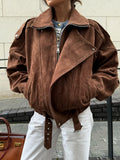 Autumn And Winter New Maillard Style Retro Fashion Casual Jacket Jacket