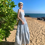 Toloer Pat Water Soluble Ten Thousand Needle Thorn Embroidery Heavy Industry Dress New Sling