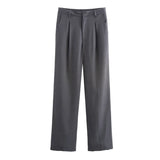 2025 New Women's Double Pocket Coat Top + Pants