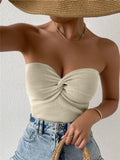 Wish Women's New Brooch Knitting Vest Shirt Bare