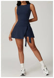 Tank Wrap Skort Tennis Dress-Outfit