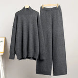 Sweater Suit Female Autumn Dong New Style Loose Recreational Languid Lazy Add Thick Knit Long-Outfit