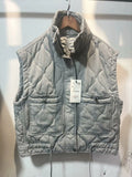 And Winter New Women's Clothing Collar Casual Sleeveless Gray Cotton Vest Vest Vest