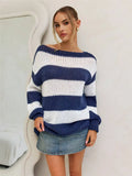 Fashion New Lazy Loose Sleek Sleeve Sweater Casual Knitting Top