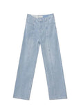 Seam Detail Washed Boyfriend Jeans-Outfit