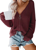Toloer New Ladies Cardigan Hoodie Hoodie Zipper Broken Hole Irregular Loose Sweater Women's