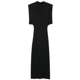 Winter Women's Temperament Thin With Cushioned Shoulder Knit