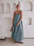 Bump Cotton Leprosy Sling Dress 2025 Spring And Summer