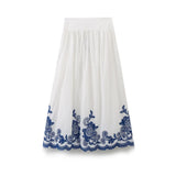 New Embroidered Loose Version Shirt 5107240 Skirt 5107245-Outfit