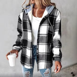 Leisure Explosion Lady Big Lattice Lady Jacket Lattice Autumn Winter