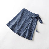 New Broken Flower Wrapped High Waist Half Skirt Summer Lace Skirt Printed Short Skirt-Outfit