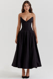 2025 Women's Dress Sexy Hottie Sleeveless Long Solid Corset Dress Dress