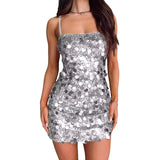 Women's Glide Sling Dress Party Party Prom Babes Show Back Short Bag Hip