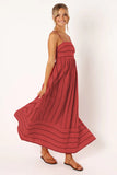 Toloer Spring And Summer Striped Suspenders Open Back Big Clear Fresh Air