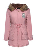 VAREY LIN New Winter Cotton Coat Women Casual Slim Snow Outwear Medium-long Wadded Jacket Thick Cotton Padded Warm