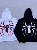 Puff Print Embroidered Zipper Hooded Street