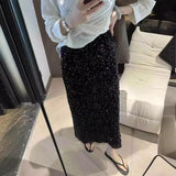 New Fashion High-Rise Thin-Skinny Dress Women Tight Waist After Open Elastic Straight