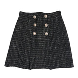 Bleed Dress Woman 2025 Winter New Korean Version Of The Splicing Double Buckle Pressure Folding Anti-Light Skirt