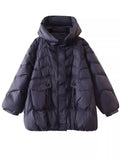 Retro In The Long Down Jacket Female 2024 Winter Fashion Design Sense Hemp Flower Tassel Warm White Duck Down Coat Tide-Outfit