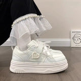 Little White Shoe Woman 2025 New Winter Velcro Sticky Fashion Student Flat Shoes With