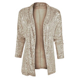 2025 New Sleeve Long Sleeve Temperament Long-Sleeved Small Suit Collar Solid Color Coat