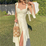 New Women's Print Slings Sweet High-Waist Sexy Open