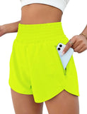 Women's Sports Shorts Quick-Dry Loose Leisure High-Waist Side Zipper Fitness Yoga Three-Point Shorts-Outfit