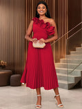 Shoulder Collar High-Rise Dress Party Party