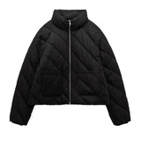 And Winter New Twill Quilt Cotton Jacket Jacket With Long Sleeves To Keep
