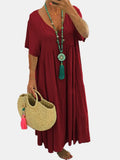 Spring Summer WISH New V-Neck Irregular Multi-Color Multi-Code Long