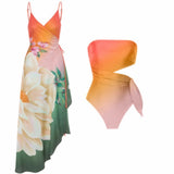 Toloer One-Piece Bikini Suit Women's Bikini Three-Piece