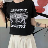 Toloer Print Short Short-Sleeved T-Shirt Female 2024 Summer Dress New Korean Version Design Sense Girl Slim Student
