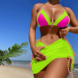 Toloer New 2024 Three-Piece Patchwork Bikini Women's