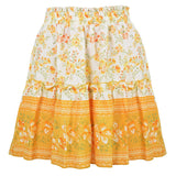 Mini Skirts 2020 New Floral High Waist Frills Skirt For Women Young Girl Summer Fashion Boho Beach Sexy Short