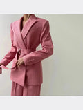 Women's Fashion Casual Suit Temperament Elegant Women's Blazer Trousers Three