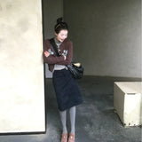 Hollow Capped Linen Cashmere Sweater In Autumn And Winter To Show Thin Soft Glutinous Inside Knitted Shirt