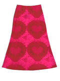 Tie-Dye Heart Wrap Midi Skirt-Outfit