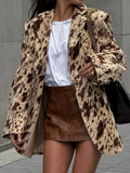 Print Long-Sleeved Blazer 2025 Autumn New Temperament Commuting Waist
