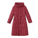 Mother Winter Coat Down Cotton Clothes In The Long Foreign Style Middle-Aged Cotton-Padded Clothes Women's 2024 New Thickened Cotton-Padded Jacket-Outfit