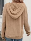 And Winter Hooded Pit Strip Long-Sleeved Coat