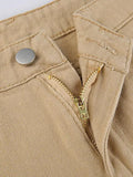 High Waisted Solid Flare Jeans-Outfit