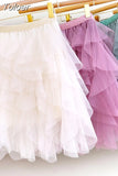 Women's Korean Elegant High Waist All-match A-line Irregular Elastic Waist Fashion Chic Short Skirt Spring Summer