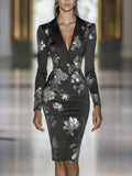 Women's Dress In Autumn And Winter 2025 Holiday Fashion Style And Printed