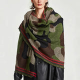 Poncho Leopard Femme Winter Blanket Scarf Warm Soft Cashmere Thicken Long Ladies Tassel Scarves Women 2022 Poncho