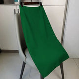 And Summer 2025 New OL Commuter Professional Bag Hip Skirt In The Long Black High-Waist A Word Straight Suit