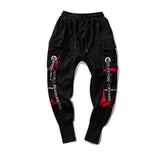 Pants Tide Brand Harlan Straps Trousers Men's Korean Version Of Hip-Hop Personality Loose Street Trend-Outfit