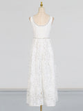 Elegant Style Dress Woman 2025 Summer New Fashion Lace Flower Stitching Design Sling