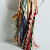 New Sexy Bosom Print Color Dress Dress Dress